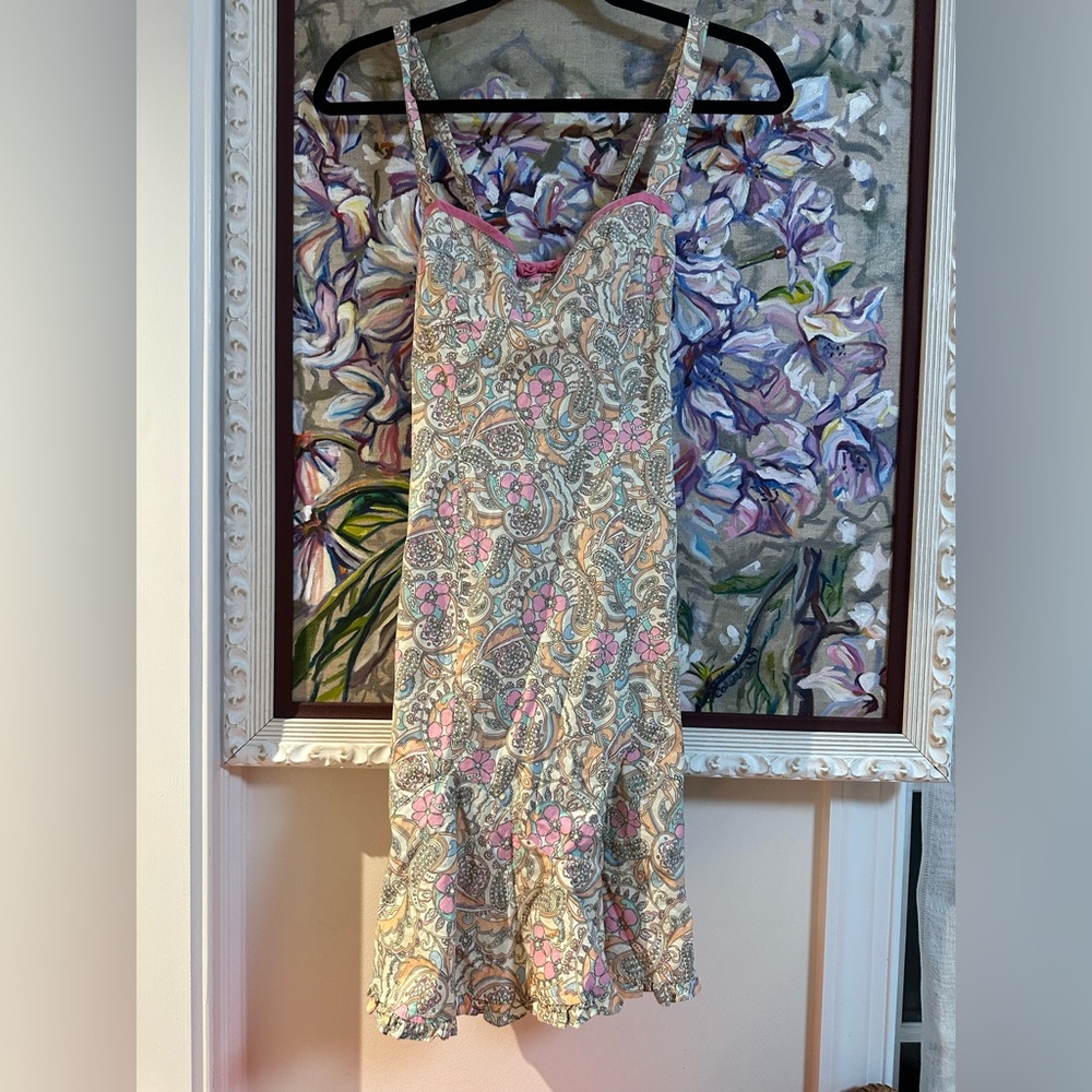 Y2K  Nanette Lepore dress with a floral and paisley
